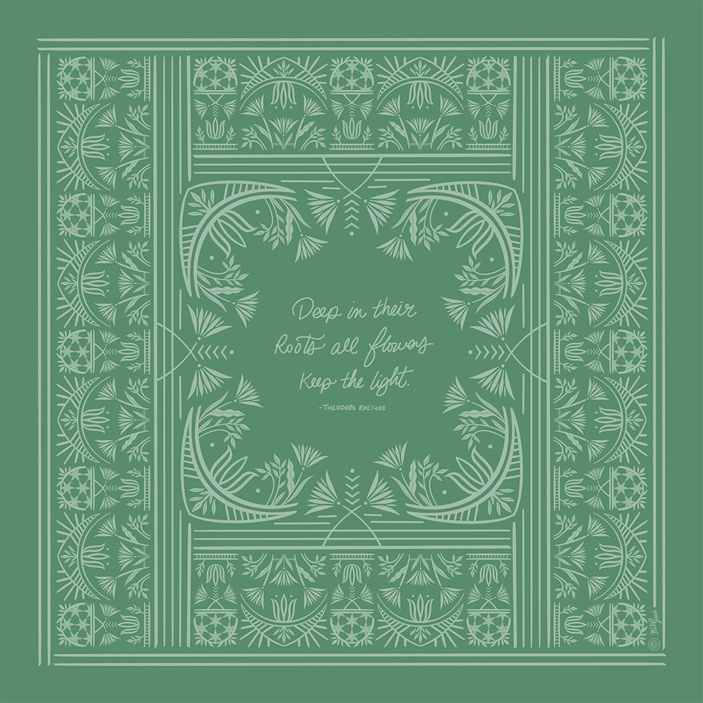 Keep The Light Bandana, Green