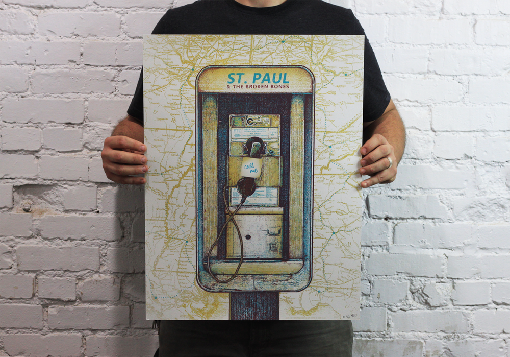 St. Paul and the Broken Bones VARIANT, 2014 Tour Poster