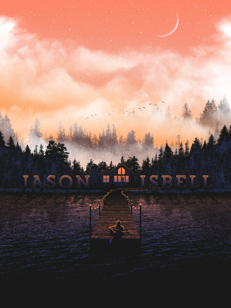 Jason Isbell, Official 2015 Tour poster (SPRING VARIANT)
