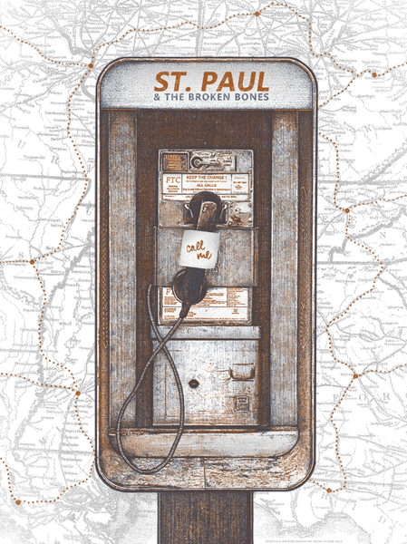 St. Paul and the Broken Bones, 2014 Tour Poster